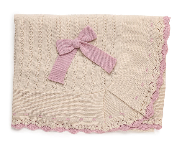 Manta Crochet c/Laço