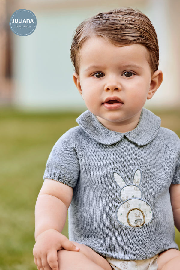 Conjunto Calção e Camisola Coelhinhos