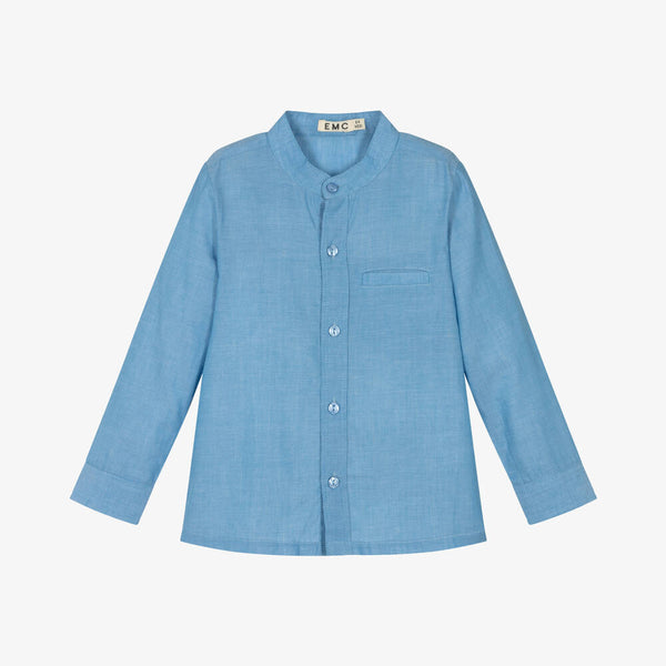 Camisa Azul em Linho